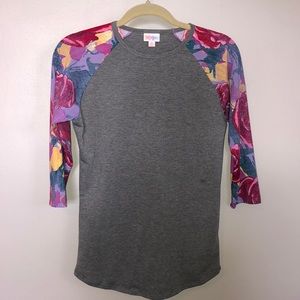 LuLaRoe baseball tee